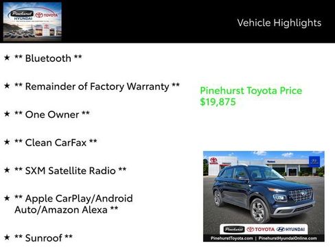 Certified 2025 Hyundai Venue SEL FWD image 7
