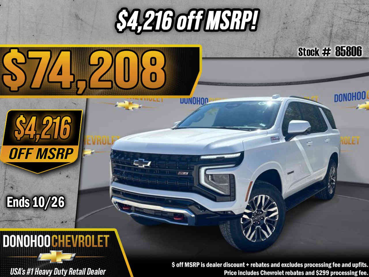 New 2027 Chevrolet Tahoe Z71 AWD/4WD image 1