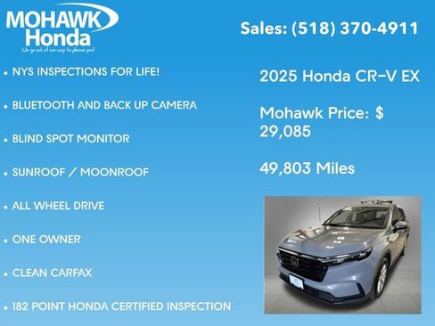 Certified 2025 Honda CR-V EX image 8