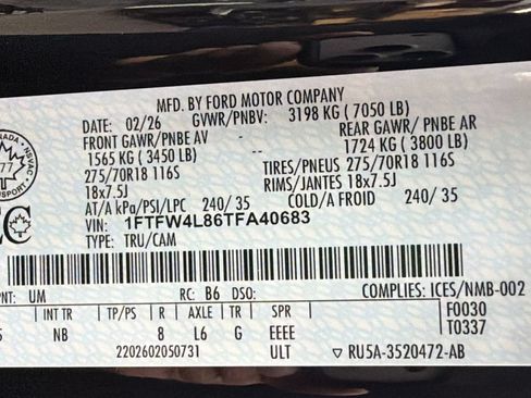Used 2026 Ford F150 Tremor w/ Equipment Group 402A High AWD/4WD image 41