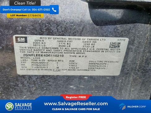 Used 2013 Chevrolet Equinox LT w/ Driver Convenience Package AWD/4WD image 17