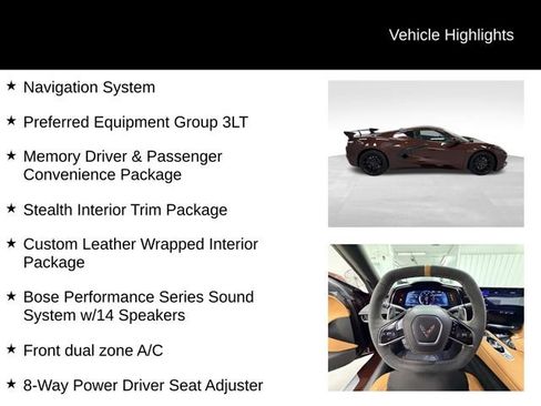 Used 2023 Chevrolet Corvette Stingray Premium Cpe w/ Stealth Interior Trim Package RWD image 16