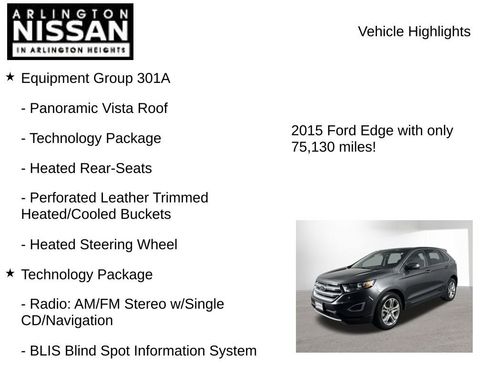 Used 2015 Ford Edge Titanium w/ Equipment Group 301A image 7
