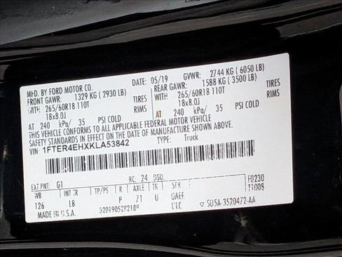 Used 2019 Ford Ranger XLT w/ Equipment Group 302A Luxury image 23