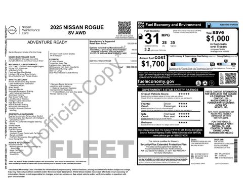 Used 2025 Nissan Rogue SV AWD/4WD image 7