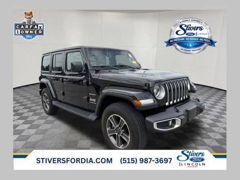 Used 2023 Jeep Wrangler Unlimited Sahara w/ LED Lighting Group AWD/4WD image 1