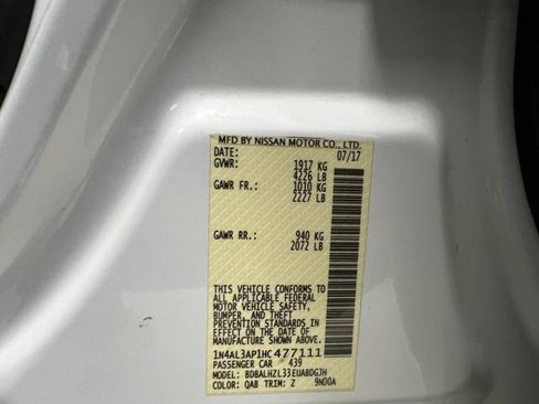 Used 2017 Nissan Altima 2.5 SR w/ Midnight Edition Package image 53