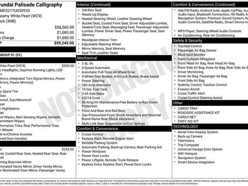 New 2026 Hyundai Palisade Calligraphy AWD/4WD image 25