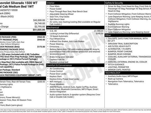 New 2026 Chevrolet Silverado 1500 W/T w/ WT Value Package AWD/4WD image 4