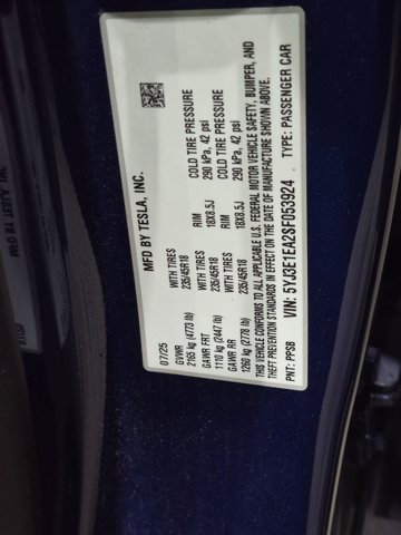 Used 2025 Tesla Model 3 Long Range RWD image 25