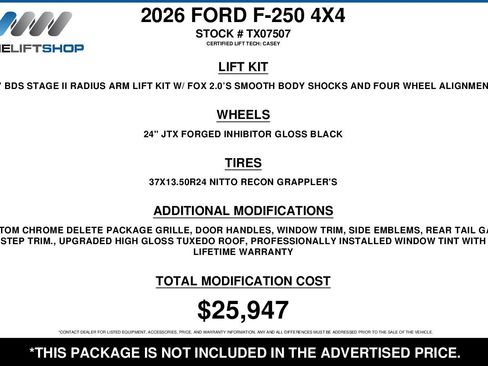 Used 2026 Ford F250 Platinum w/ Platinum Plus Package image 2