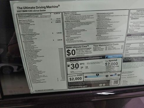 New 2027 BMW 530i xDrive AWD/4WD image 32