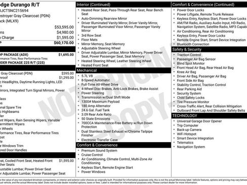 Used 2022 Dodge Durango R/T w/ Blacktop Package image 45