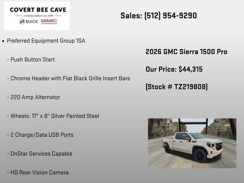 New 2026 GMC Sierra 1500 Pro w/ Graphite Edition RWD image 12