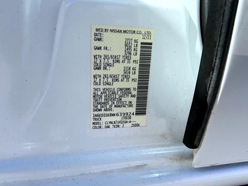 Used 2022 Nissan Frontier SV w/ Technology Package image 25