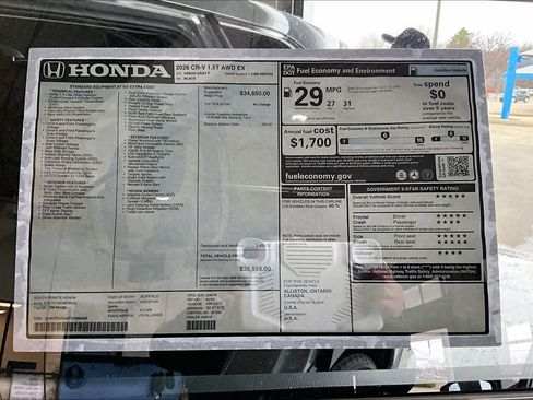 New 2026 Honda CR-V EX image 22