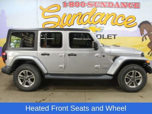Used 2018 Jeep Wrangler Unlimited Sahara w/ Uconnect 4C Nav & Sound Group AWD/4WD image 1