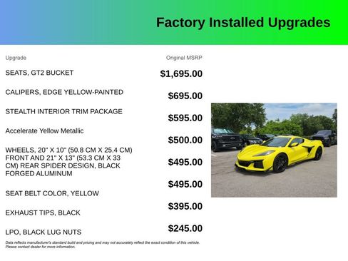 Used 2023 Chevrolet Corvette Z06 w/ Stealth Interior Trim Package RWD image 4