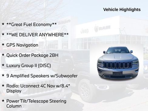 Used 2018 Jeep Grand Cherokee Limited w/ Luxury Group II RWD image 5
