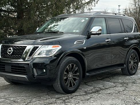 Certified 2019 Nissan Armada Platinum w/ Captain's Chairs Package image 2