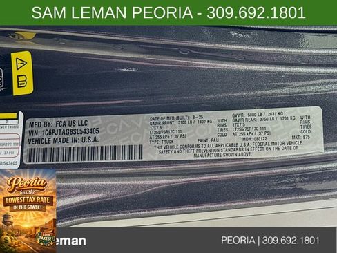 New 2025 Jeep Gladiator Sport image 29