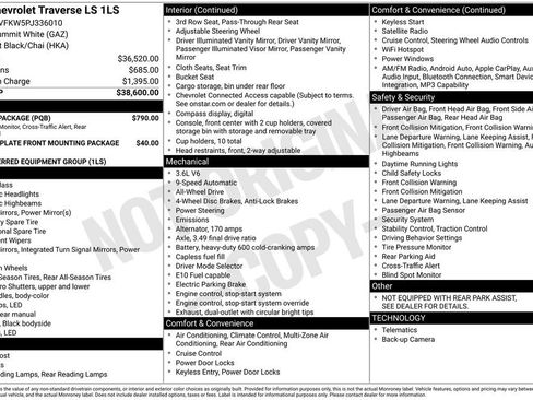 Used 2023 Chevrolet Traverse LS w/ Safety Package image 2