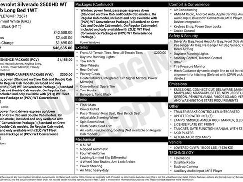 Used 2021 Chevrolet Silverado 2500 W/T w/ WT Convenience Package image 34