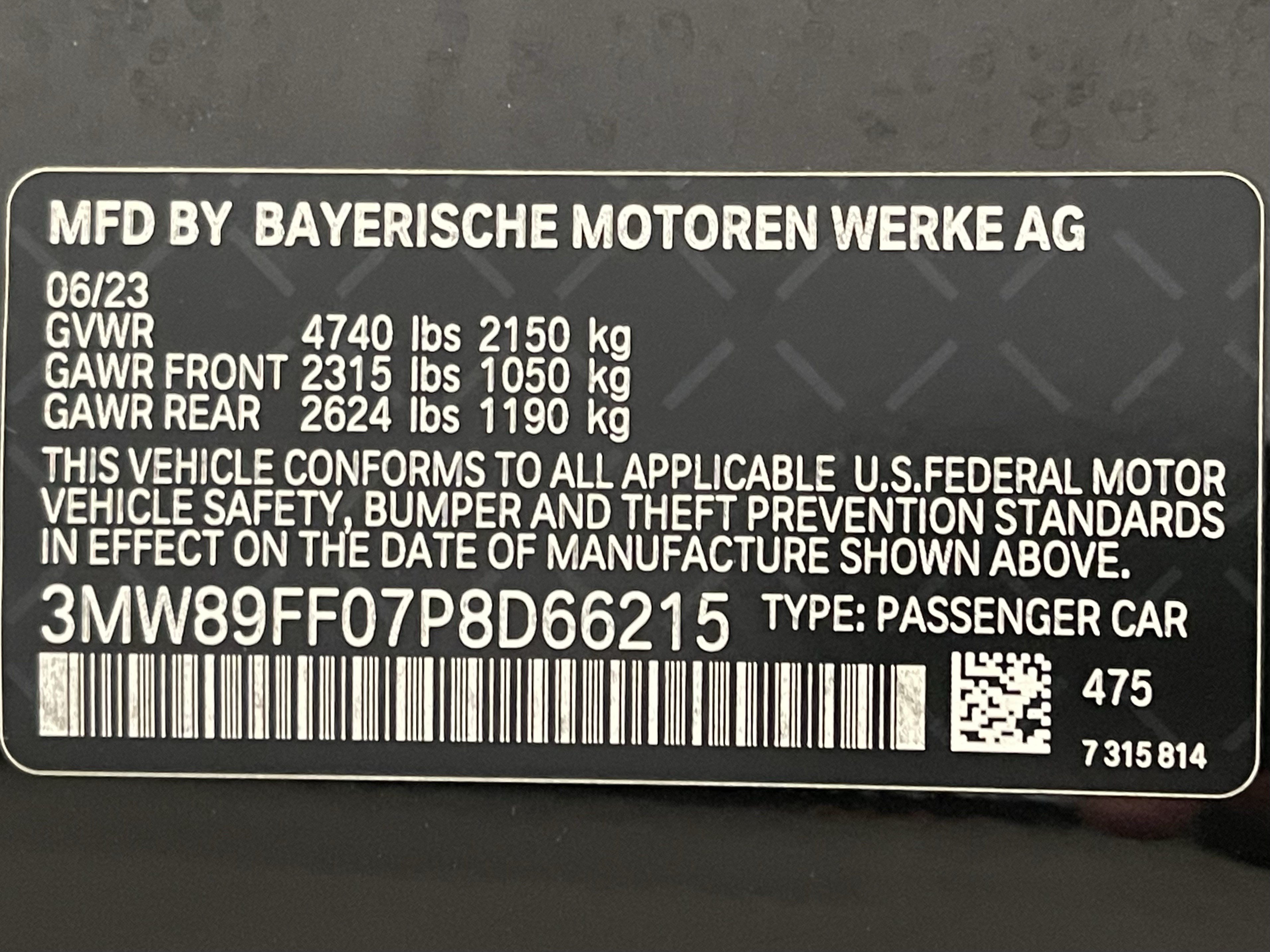Certified 2023 BMW 330i xDrive Sedan w/ Premium Package AWD/4WD image 2
