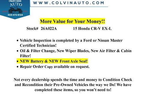 Used 2015 Honda CR-V EX-L image 8