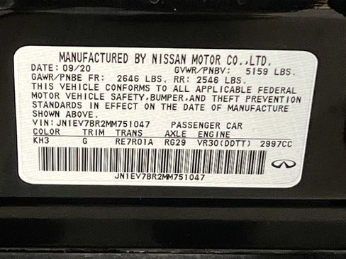 Used 2021 INFINITI Q50 Luxe w/ All Weather Package AWD/4WD image 32