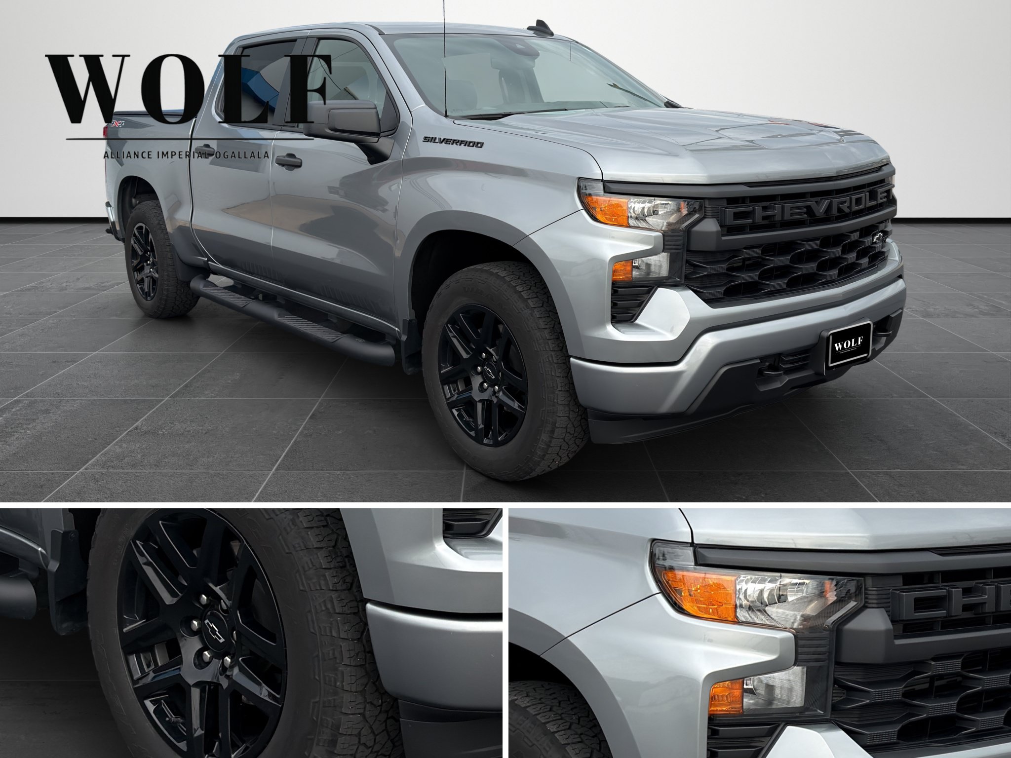 Used 2023 Chevrolet Silverado 1500 Custom w/ 2.7L Blackout Package AWD/4WD image 9