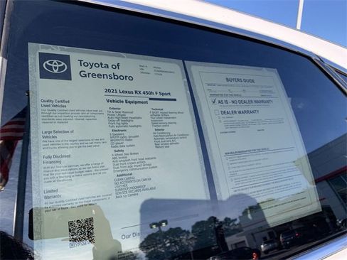 Used 2021 Lexus RX 450h F Sport image 38