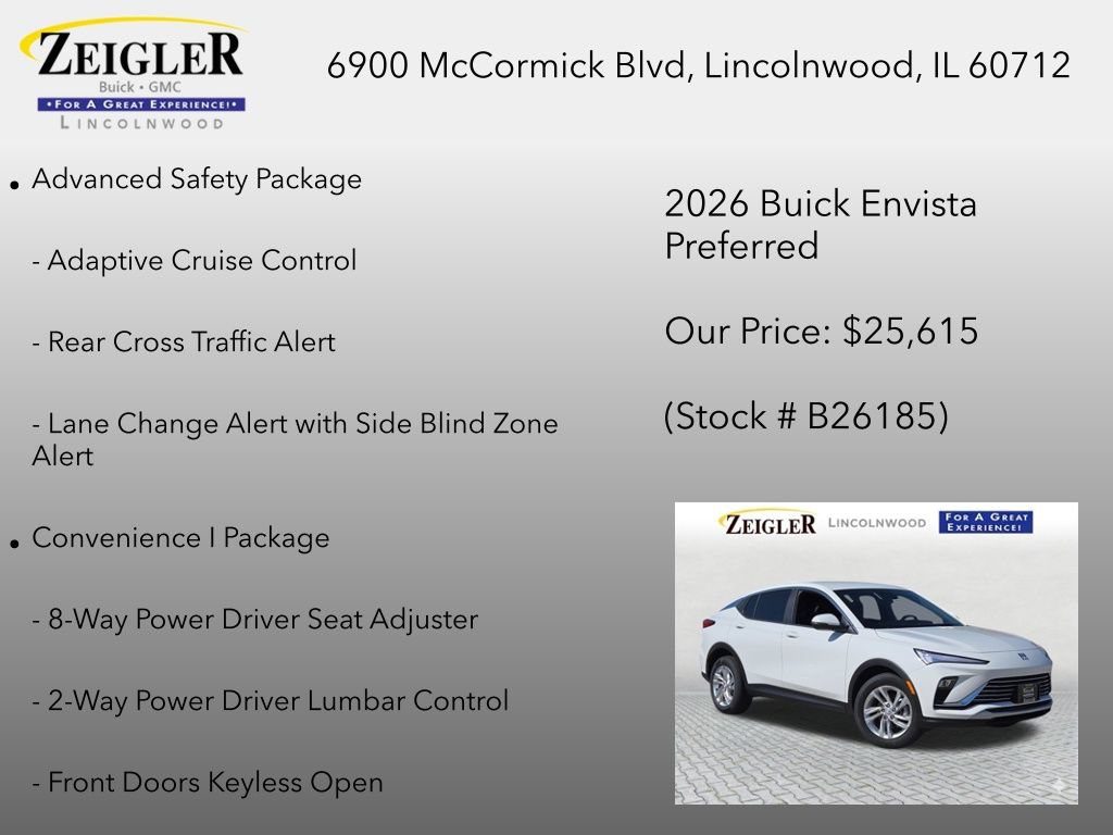 New 2026 Buick Envista Preferred w/ Convenience I Package FWD image 6