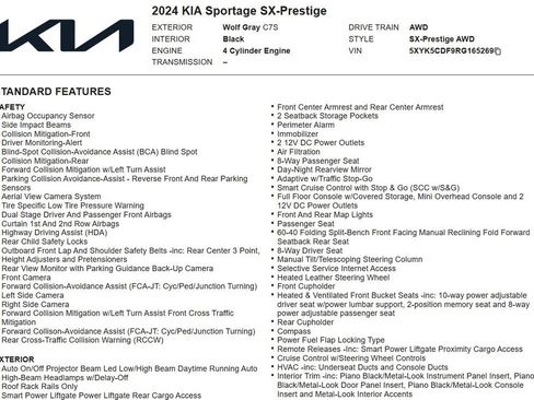 Used 2024 Kia Sportage SX AWD/4WD image 18