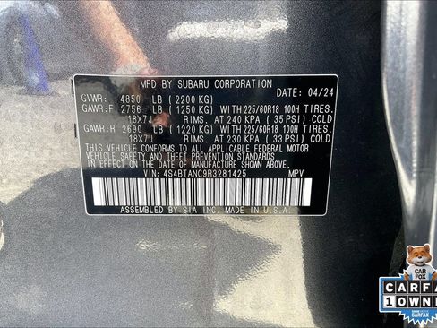 Certified 2024 Subaru Outback Limited AWD/4WD image 33