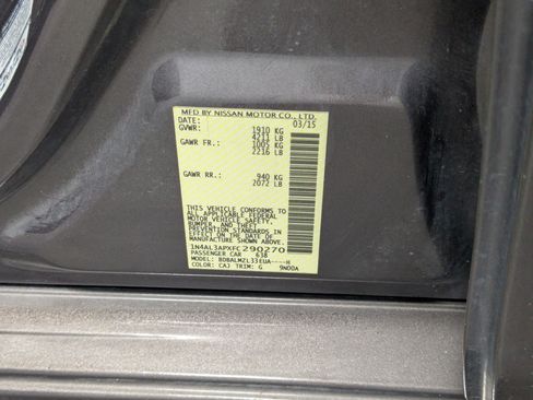 Used 2015 Nissan Altima 2.5 SV w/ Convenience Package FWD image 28