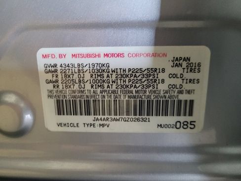 Used 2016 Mitsubishi Outlander Sport ES AWD/4WD image 33
