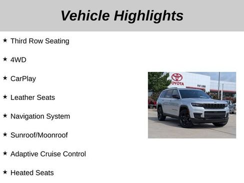 Used 2023 Jeep Grand Cherokee L Laredo AWD/4WD image 5