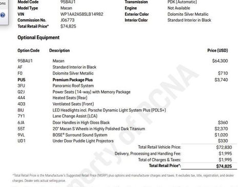 Certified 2025 Porsche Macan AWD/4WD image 6