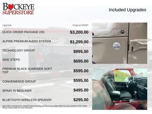 Used 2020 Jeep Gladiator Sport w/ Quick Order Package 23S AWD/4WD image 9