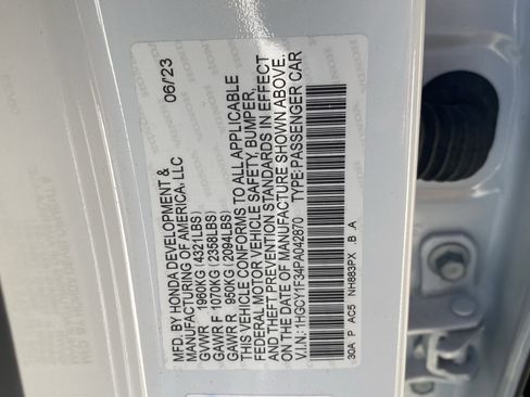 Used 2023 Honda Accord EX image 30