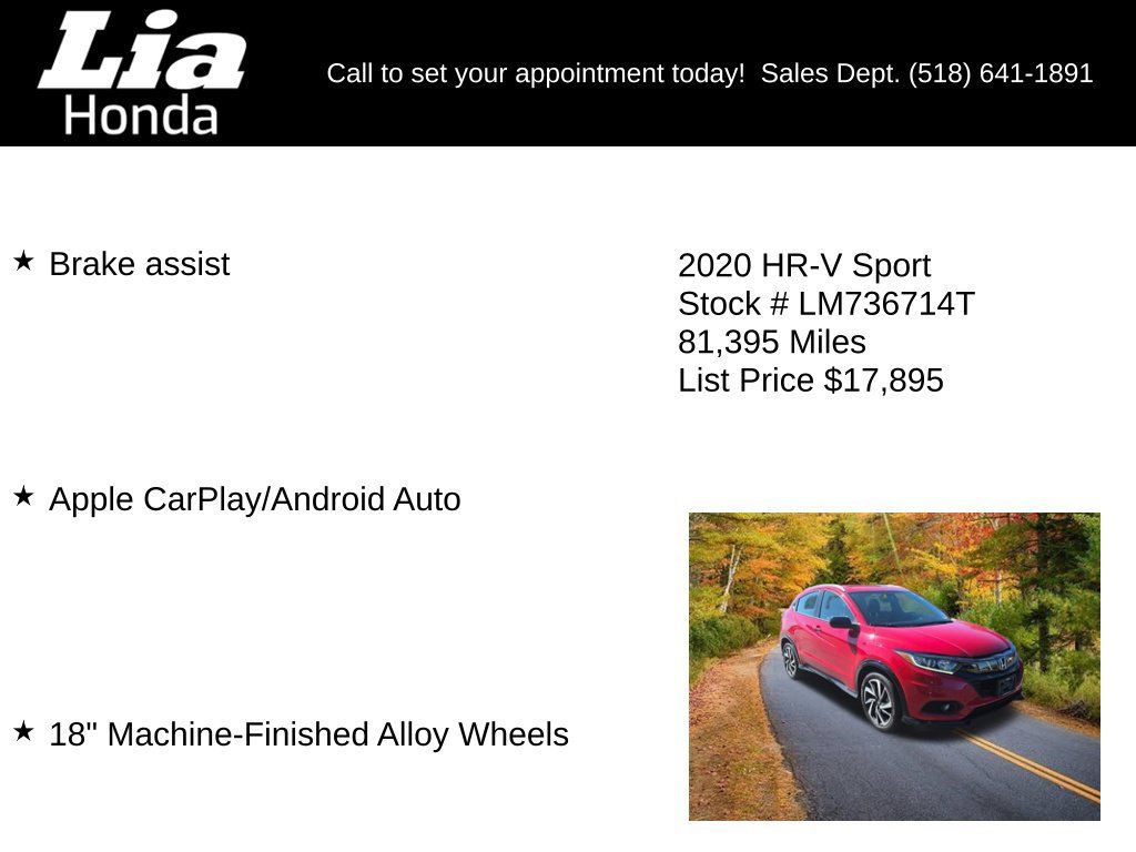 Used 2020 Honda HR-V Sport image 6