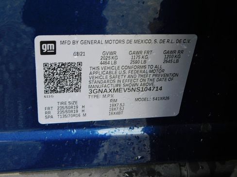Used 2022 Chevrolet Equinox RS w/ RS Leather Package FWD image 12