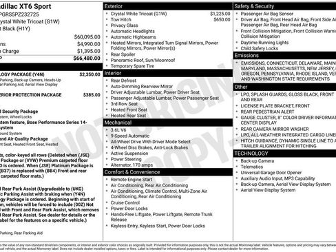 Used 2023 Cadillac XT6 Sport w/ Technology Package image 21