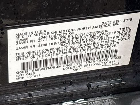 Used 2015 Mitsubishi Outlander Sport ES FWD image 19