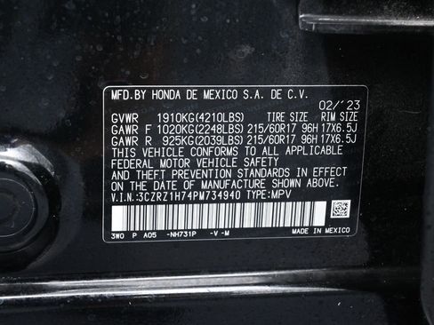 Used 2023 Honda HR-V EX-L image 19