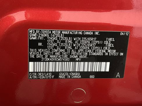 Used 2012 Toyota RAV4 Limited w/ Premium Plus Value Pkg AWD/4WD image 29