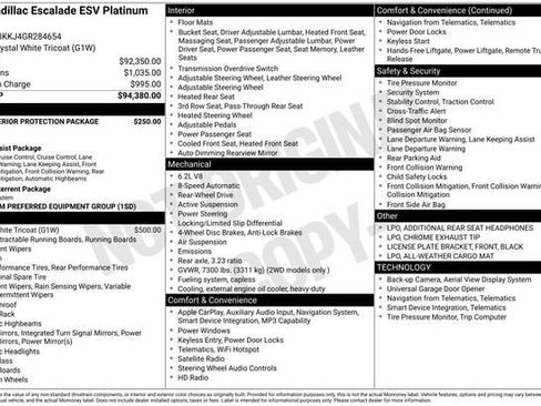 Used 2016 Cadillac Escalade ESV Platinum image 2