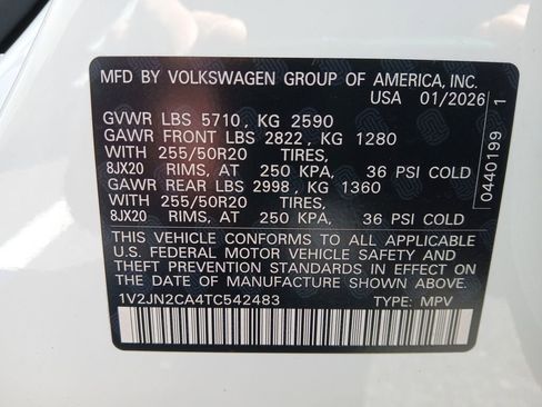 New 2026 Volkswagen Atlas SE FWD image 29