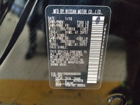 Used 2019 Nissan Armada SV w/ Driver Package RWD image 33